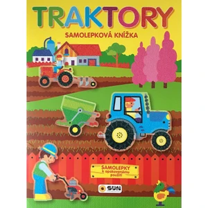 Traktory samolepková knížka k opakovanému použití