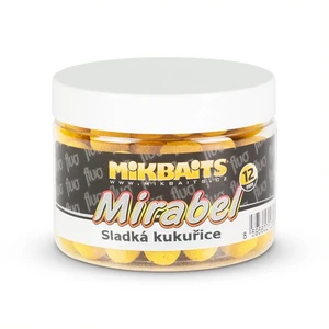 Mikbaits mirabel fluo boilie 150ml 12 mm - sladká kukuřice