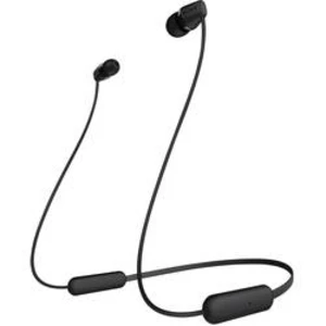 Bluetooth štupľové slúchadlá Sony WI-C200 WIC200B.CE7, čierna