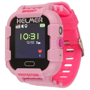 Detské smart hodinky Helmer LK 708 s GPS lokátorom, ružová