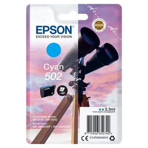 Epson 502 azurová (cyan) originální cartridge