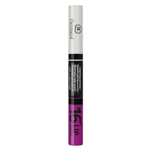 Dermacol 16H Lip Colour N. 19 dlhotrvajúca dvojfázová farba a lesk na pery 7,1  ml