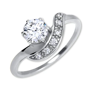 Brilio Silver Strieborný zásnubný prsteň 426 001 00534 04 53 mm