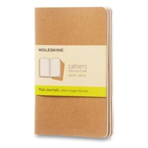 Moleskine - Notesy 3 ks - béžové, čisté S