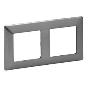 Legrand Valena LIFE dvojrámeček nerez 754152