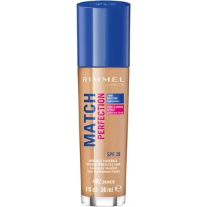 Rimmel Match Perfection tekutý make-up SPF 20 odstín 402 Bronze 30 ml