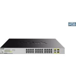 Sieťový switch D-Link 26-Port Layer2 PoE+ Gigabit Switch, 26 portů