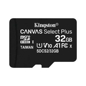 32GB microSDHC Kingston Canvas Select Plus  A1 CL10 100MB/s bez adapteru