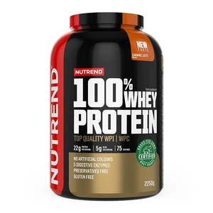 Práškový koncentrát Nutrend 100% WHEY Protein 2250g  banán-jahoda