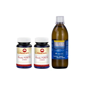 Pharma Activ Reishi FORTE 1000 90 tablet 1+1 + Ag100 10ppm 500 ml