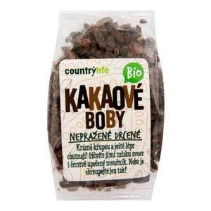Country Life Bio Kakaové boby nepražené drcené 100 g