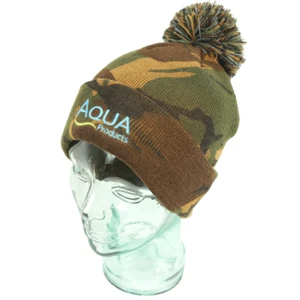 Aqua kulich camo bobble hat
