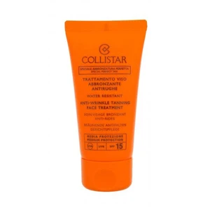 Collistar Special Perfect Tan Tanning Face Treatment SPF15 50 ml opaľovací prípravok na tvár pre ženy s ochranným faktorom SPF