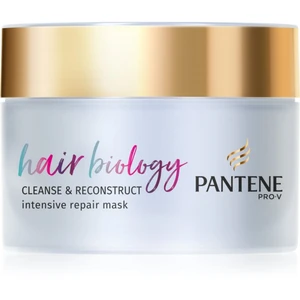 Pantene Hair Biology Cleanse & Reconstruct maska na vlasy pro poškozené vlasy 160 ml