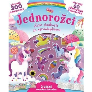 Jednorožci Země sladkostí se samolepkami