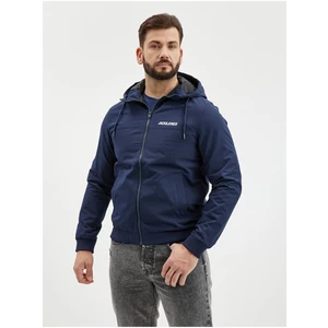 Jack&Jones Pánská bunda JJERUSH 12200208 Navy Blazer Solid L