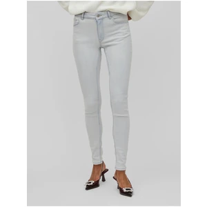 Light blue womens skinny fit jeans VILA Sarah - Women