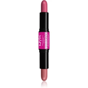 NYX Professional Makeup Wonder Stick Cream Blush oboustranná konturovací tyčinka odstín 01 Light Peach and Baby Pink 2x4 g