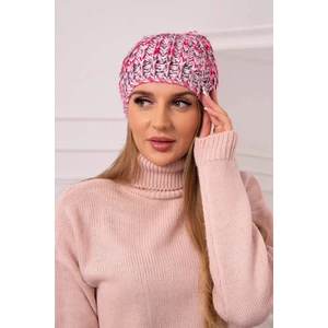 Cap with pompom Maria K335 fuchsia