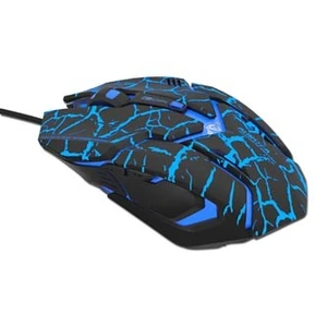 E-blue Myš Auroza Gaming, 4000DPI, optická, 6tl., drátová USB, černá, herní