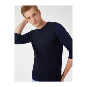 Koton Sweater - Dark blue - Relaxed fit