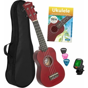 Cascha HH 3970 Ukulele soprano Red