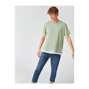 Koton T-Shirt - Grün - Oversize
