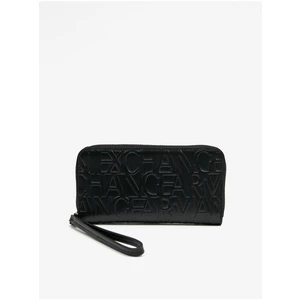 Black Women Patterned Wallet Armani Exchange - Women