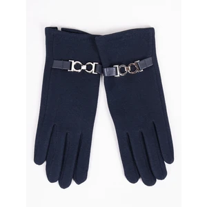 Yoclub Woman's Women's Gloves RES-0095K-195C Navy Blue