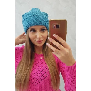 Ladies cap Dagmara K332 turquoise
