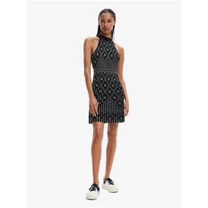 White and Black Women Patterned Dress Desigual El Havre - Women