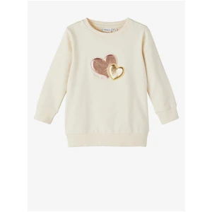 Cream Girly Sweatshirt name it Blair - Girls