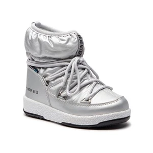 Sněhule MOON BOOT - Jr Girl Low 34051800002 Silver Met.