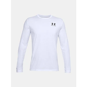 Under Armour UA Sportstyle Left Chest LS Triko Bílá