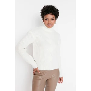 Trendyol Sweater - Ecru - Regular fit