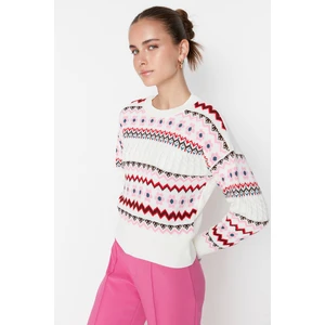 Trendyol Sweater - Ecru - Regular fit