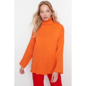 Trendyol Orange Turtleneck Knitwear Sweater