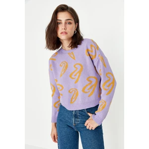 Trendyol Sweater - Purple - Regular fit