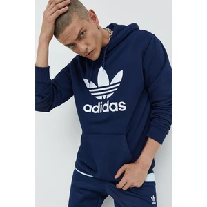 Mikina adidas Originals pánska, tmavomodrá farba, jednofarebná