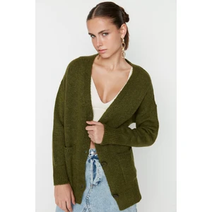Trendyol Cardigan - Khaki - Regular fit