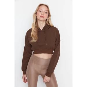 Trendyol Sweatshirt - Brown - Regular fit