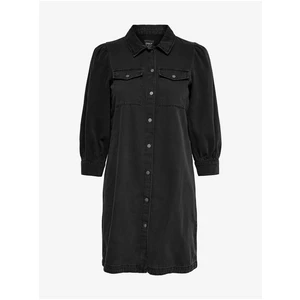 Black Shirt Denim Dress ONLY Felica - Women