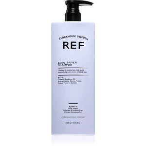 REF Cool Silver Shampoo szampon neutralizujący do włosów siwych i platynowego blondu 1000 ml