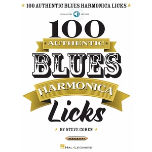 Steve Cohen 100 Authentic Blues Harmonica Licks Partition