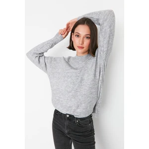 Trendyol Gray Oversize Knitwear Sweater