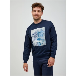 Dark blue men's sweatshirt Pepe Jeans Percival - Men