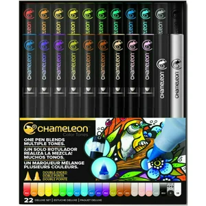 Chameleon Marcador de sombreado Multiple Tones Deluxe 22 pcs