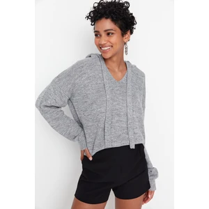 Trendyol Sweater - Gray - Regular fit