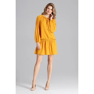 Figl Woman's Dress M661 Mustard