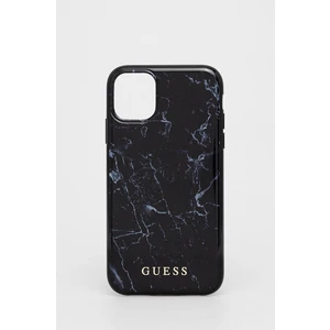 Tok Guess Marble for iPhone 11, fekete